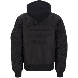 Alpha Industries Giacca bomber MA-1 ZH Back EMB nero L