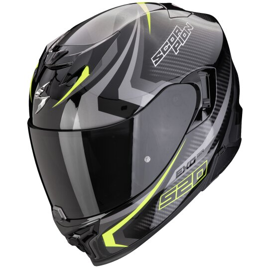 Scorpion Exo-520 Evo Air Terra Nero / Argento / Giallo Neon S