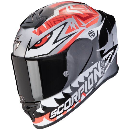 Scorpion Exo-R1 Evo Air Zaccone Replica Argento / Nero / Rosso XL