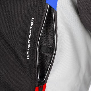 Büse Ladies LAGO PRO Textile Jacket grey / blue / red   46