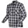 Modeka Colden Chemise de moto noir / blanc hommes