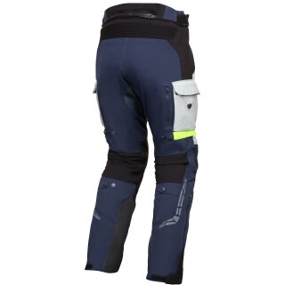 Pantaloni Modeka Panamericana II blu / grigio chiaro S