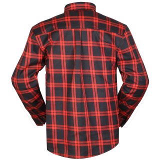 Modeka Colden motorbike shirt black / red men 4XL