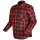 Modeka Colden Camisa moto negro / rojo hombres S