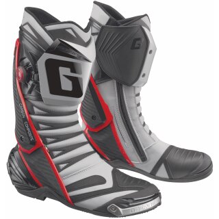 Gaerne GP1 Evo men&acute;s motorcycle boots nardo-grey / red