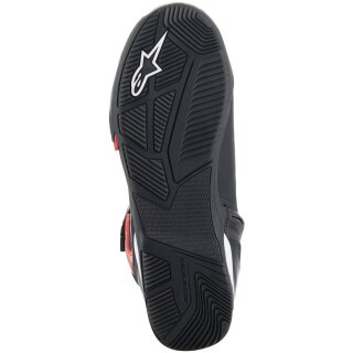 Alpinestars Superfaster Motorradschuhe schwarz / hellrot / weiss 40