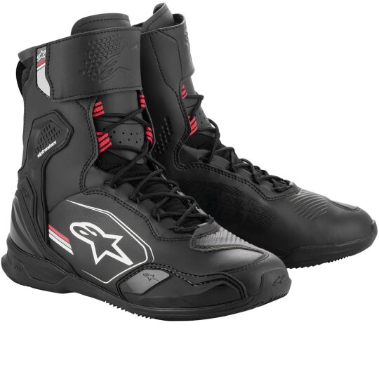 Alpinestars Superfaster Motorcycle Shoes black / gray / bright red  41
