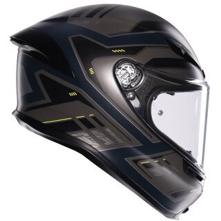 AGV K6 S Full Face Helmet Enhance matt grey / yellow fluo