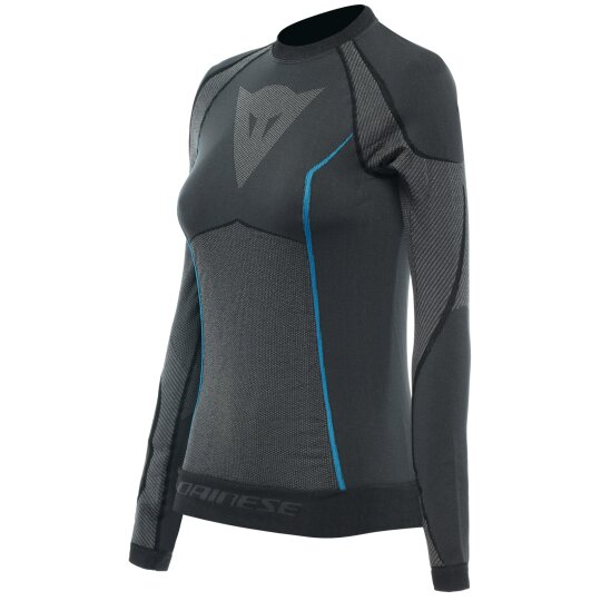 Dainese Dry LS Lady functional shirt black / blue M