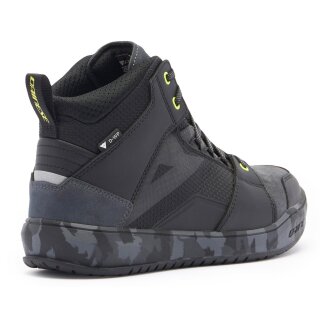 Dainese Suburb D-WP Scarpe da moto nero / camo / giallo 40