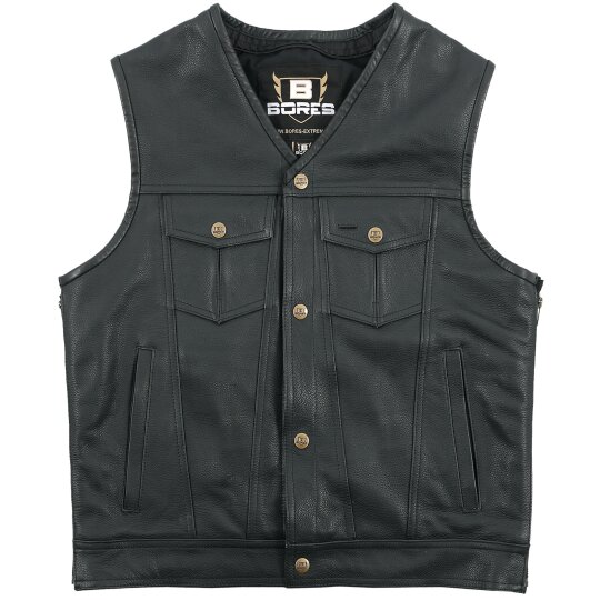 Bores Men´s Sunride 6 Leather Vest black  3XL