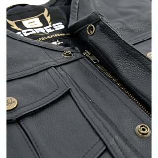 Bores Men´s Sunride 6 Leather Vest black  4XL