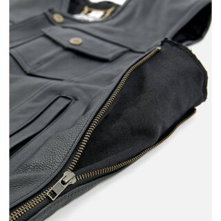 Bores Men´s Sunride 6 Leather Vest black  4XL