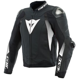 Dainese Super Speed 4 Giacca di pelle nero opaco / bianco 54