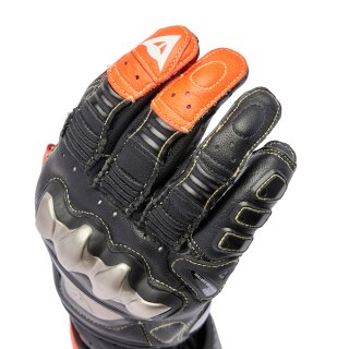 Dainese Full Metal 7 Handschuhe schwarz / fluo rot XL