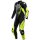 Dainese Audax D-Zip 1 tlg. Perf. Lederkombi schwarz / fluo-gelb / weiß