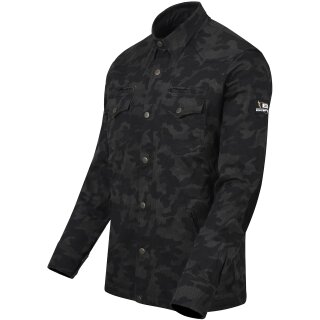 Bores Militaryjack Giacca-Camicia camouflage nero L