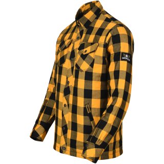 Bores Lumberjack Jacken-Hemd Basic schwarz / gelb Herren