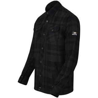 Bores Lumberjack Giacca-camicia basic nero/grigio scuro uomo