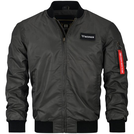 Bores Bomber Motorradjacke olive M