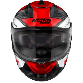 Nolan X-903 Ultra Carbon Starlight N-Com carbon red / white full-face helmet