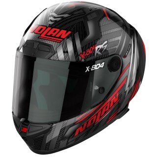 Nolan X-804 RS Ultra Carbon Spectre black / red full-face...