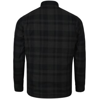 Bores Lumberjack Giacca-camicia basic nero/grigio scuro uomo 2XL