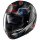 Nolan X-1005 Ultra Carbon Sandglass N-Com nero / blu / rosso casco flip-up S