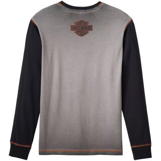 HD Iron Bar T-Shirt à manches longues gris / noir