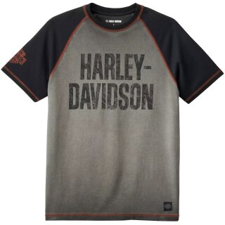 HD T-Shirt Iron Bar Raglan gris / noir