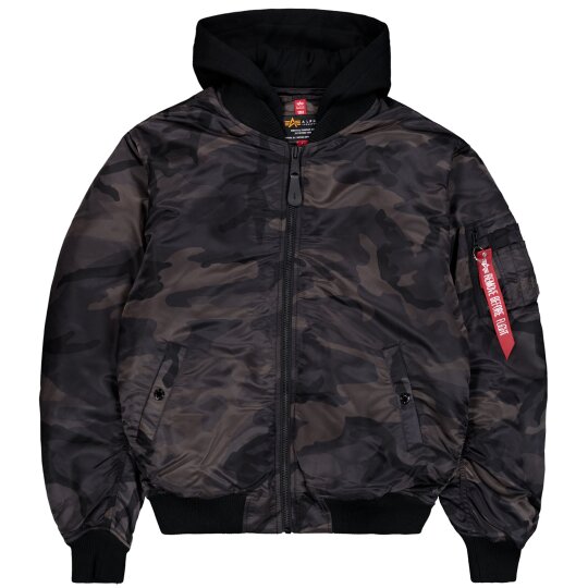 Chaqueta bomber Alpha Industries MA-1 ZH Espalda EMB Camo Camo / Negro S