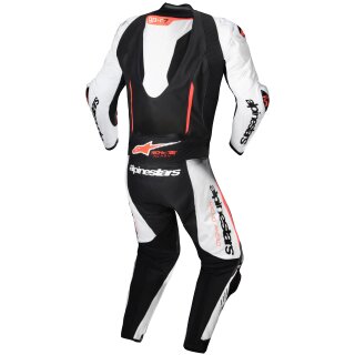 Alpinestars GP-R7 1-Piece Leather Suit White / Black / Red-Fluo 56