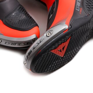 Botas de Moto Dainese Torque 4 Negro / Rojo Fluo 45
