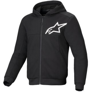 Sudadera con capucha Alpinestars Chrome V2 Sport Negro / Blanco 5XL