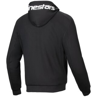 Sudadera con capucha Alpinestars Chrome V2 Sport Negro / Blanco 5XL