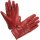 Modeka Hot guante de cuero clásico rojo