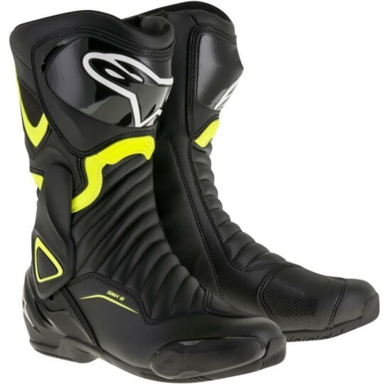 Alpinestars SMX-6 V2 botas de motocicleta negro / amarillo fluo