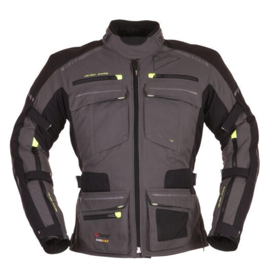 Modeka motorcycle jacket Tacoma II grey / black