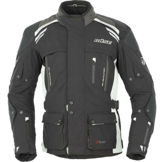 Büse Highland chaqueta textil negro / gris para Hombre 8XL