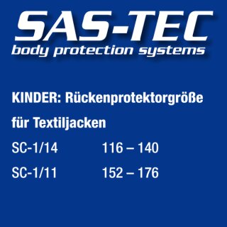SAS-Tec back protector SC-1/12 (490mm x 330mm)