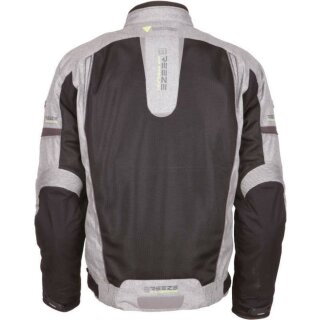 Modeka Breeze giacca in tessuto nero / grigio 3XL