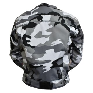 Modeka Detroit Jacke schwarz / camouflage M