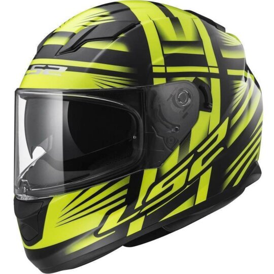 Casco LS2 FF320 Stream Bang Integral negro / amarillo XL