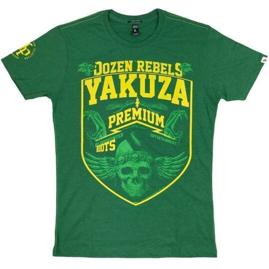 Yakuza Premium uomini, T-Shirt 2419 verde 4XL