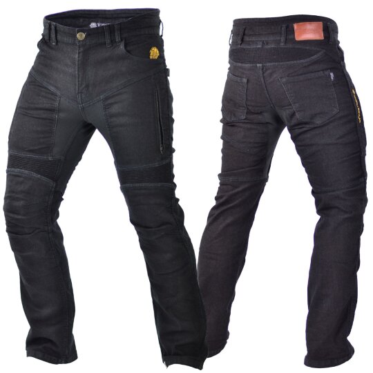 Trilobite Parado jeans moto uomo nero lungo 36/34