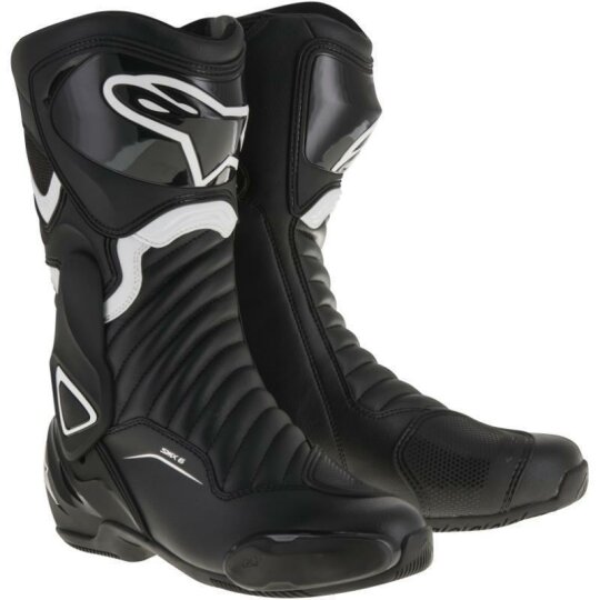 Alpinestars SMX-6 V2 botas de motocicleta negro / blanco 42